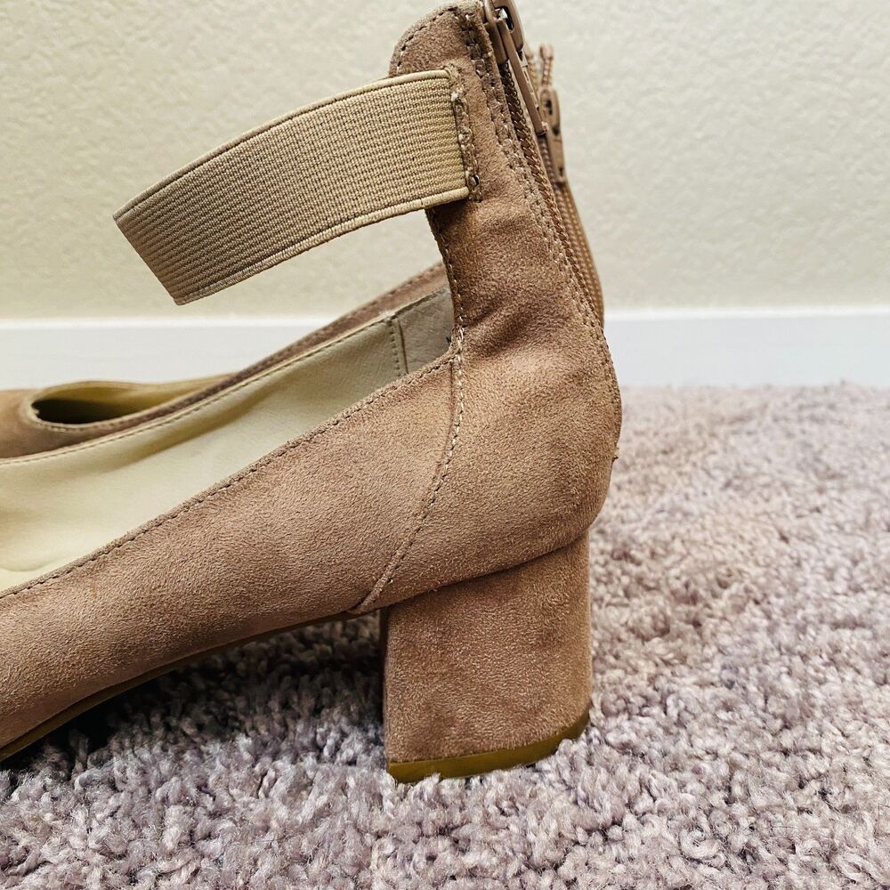 WHITE MOUNTAIN Makayla Tan Classic Ankle Strap Heel Size 8.5 - Picture 9 of 12